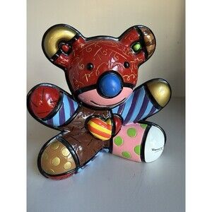 Romero Britto Love Bear 2008 Limited Edition # 3286 Of 4000